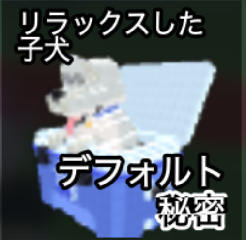 リラックスした子犬